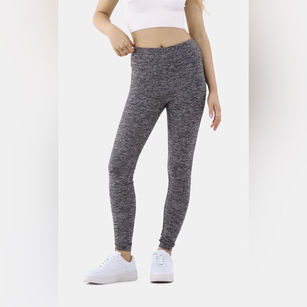 NWT NOBO Plus Size Teen/Women’s Gray High Waist Plush Full Length Leggings - 1X